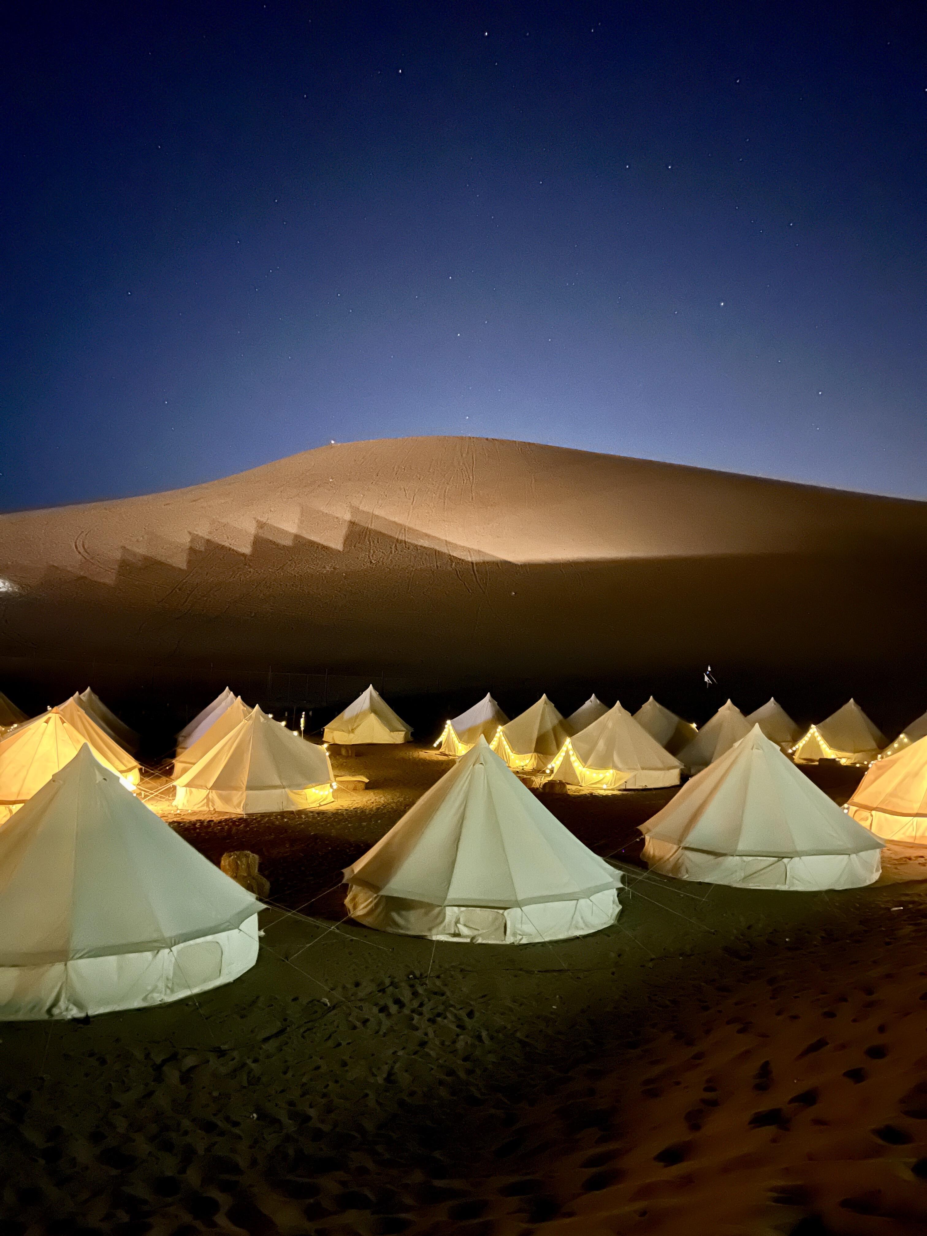 Camp Beneath a Desert Sky