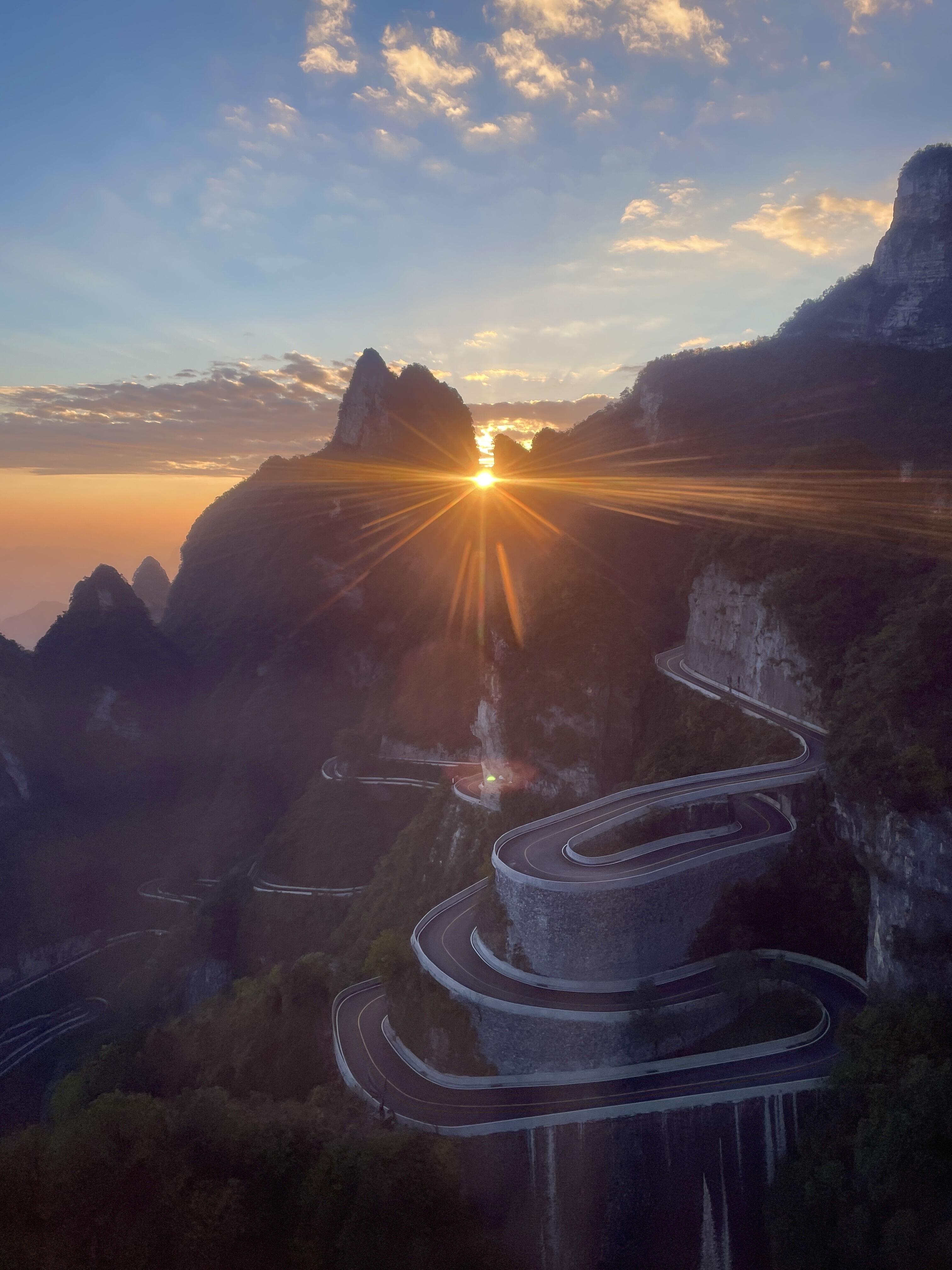 Departure from Zhangjiajie