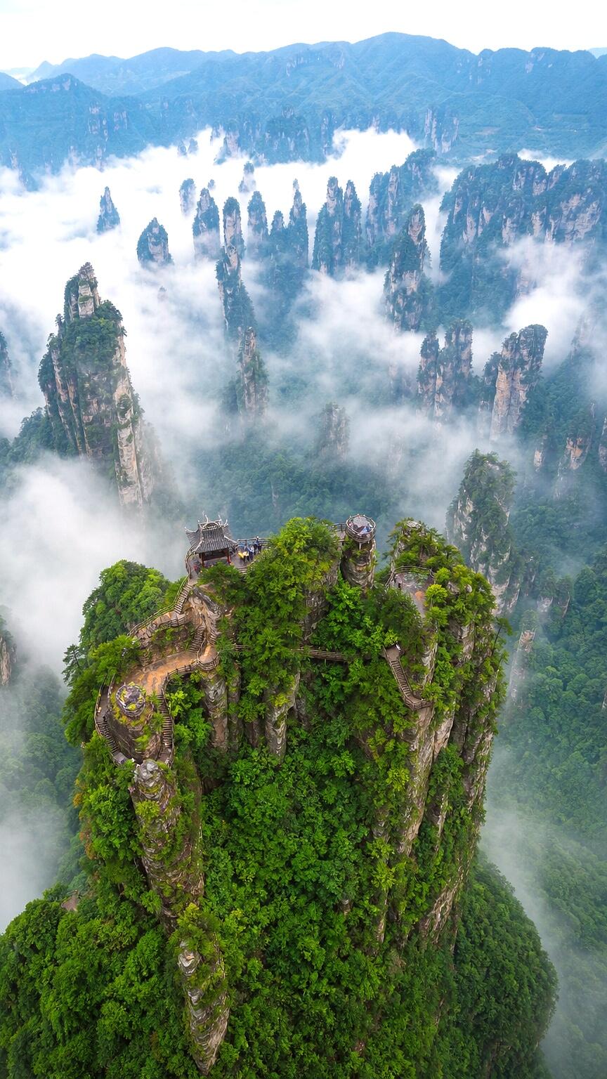 Zhangjiajie National Forest Park — Avatar World, Bailong Elevator & Tianzi Mountain